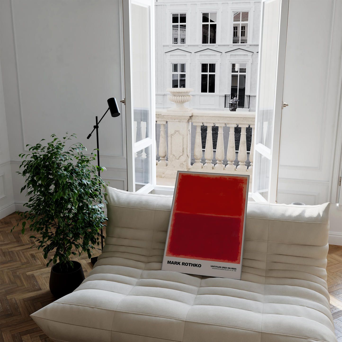 Poster Mark Rothko · Untitled (Red on Red) · Abstrakter Expressionismus, Farbfeld · Print ohne Rahmen