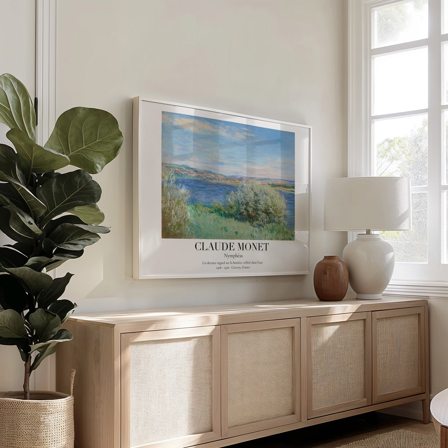 Claude Monet Poster · Nymphéas 1918–1926 · Seerosen-Serie · Deko print ohne Rahmen