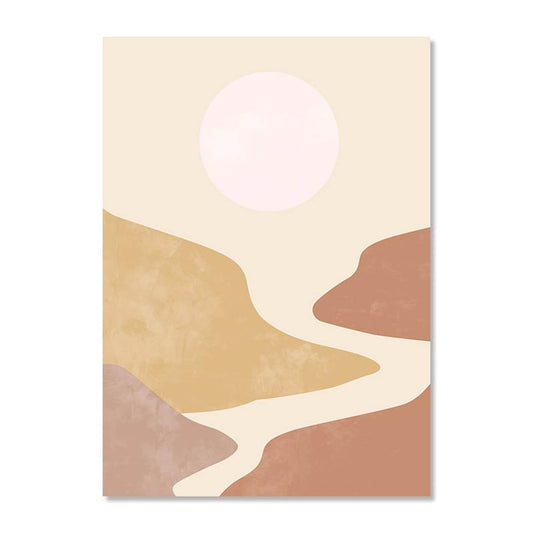 Poster Boho Linien Abstrakt Botanik | Bilder Wohnzimmer | Wandbilder Schlafzimmer | Deko Print ohne Rahmen | Bilder Set Kunstdruck