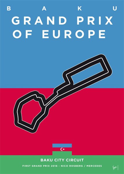 Poster Formel 1 Rennstrecke Länder Flaggen I Deko Print ohne Rahmen