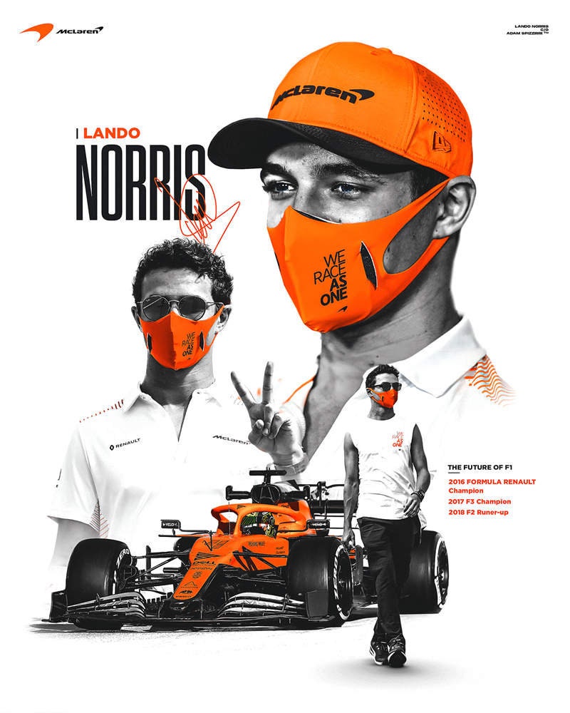 Poster Formel 1 Rennfahrer Rennwagen I Deko Print ohne Rahmen