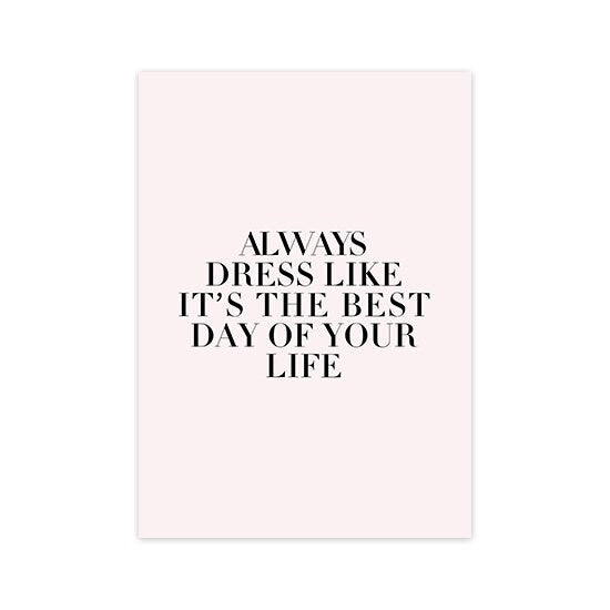 Poster Abstrakt Rosa Schwarz I Inspirierende Sprüche I Wandbilder Wohnzimmer & Schlafzimmer I Deko Print Bilder I ohne Rahmen