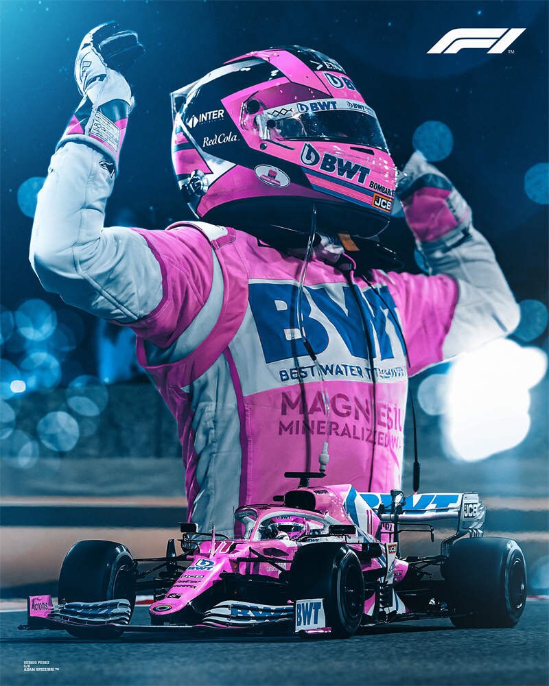 Poster Formel 1 Rennfahrer Rennwagen I Deko Print ohne Rahmen