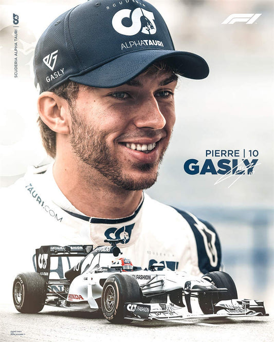 Poster Formel 1 Rennfahrer Rennwagen I Deko Print ohne Rahmen