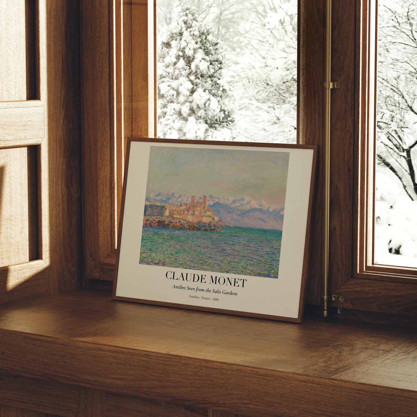 Claude Monet Poster · Antibes Frankreich 1888 · Mittelmeer Küste Kunst · Impressionismus Kunstdruck · Landschaft · Dekoprint ohne Rahmen