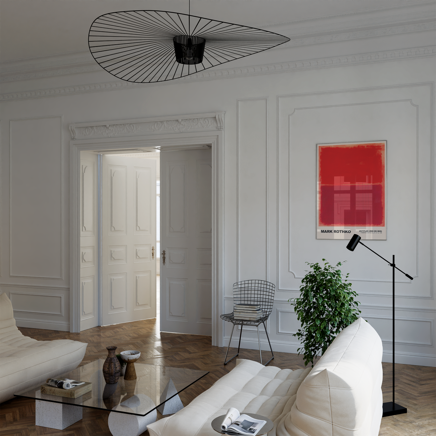 Poster Mark Rothko · Untitled (Red on Red) · Abstrakter Expressionismus, Farbfeld · Print ohne Rahmen