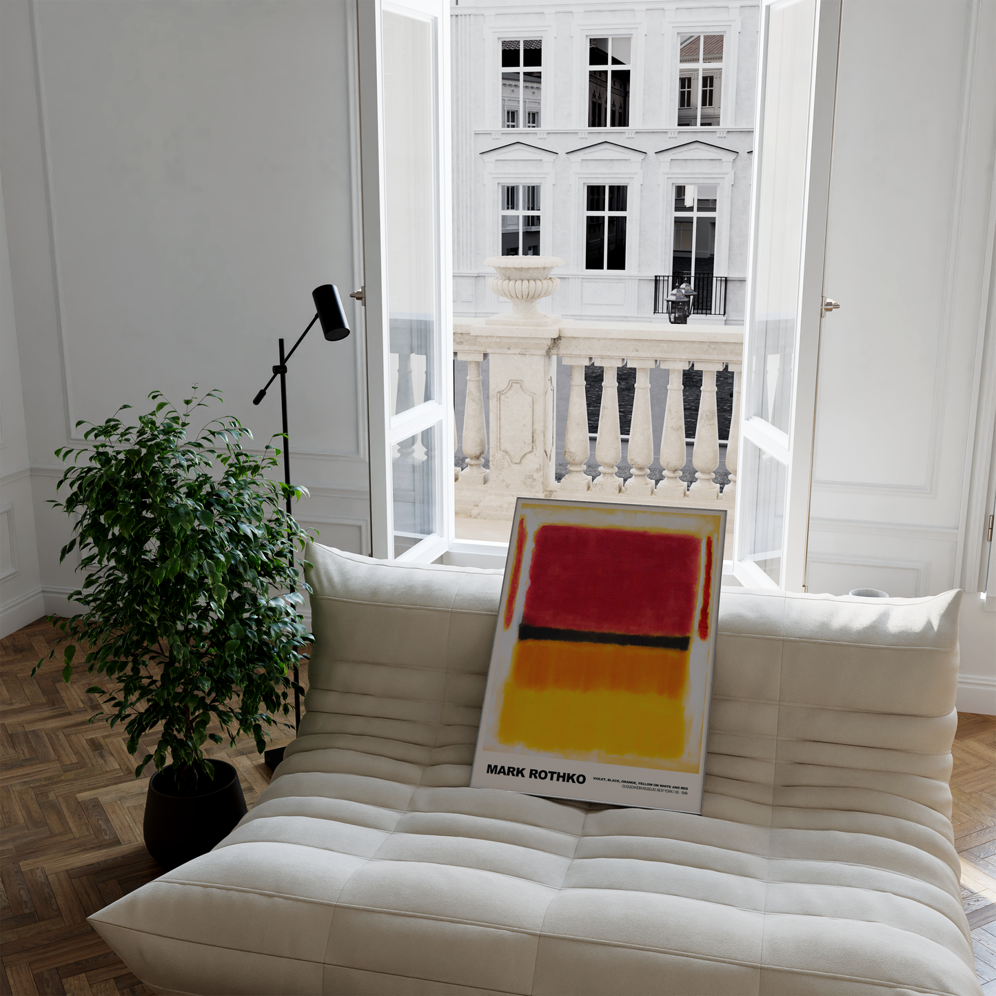 Poster Mark Rothko · Violet, Black, Orange, Yellow on White and Red · Abstrakter Expressionismus, Farbfeldmalerei · Print ohne Rahmen