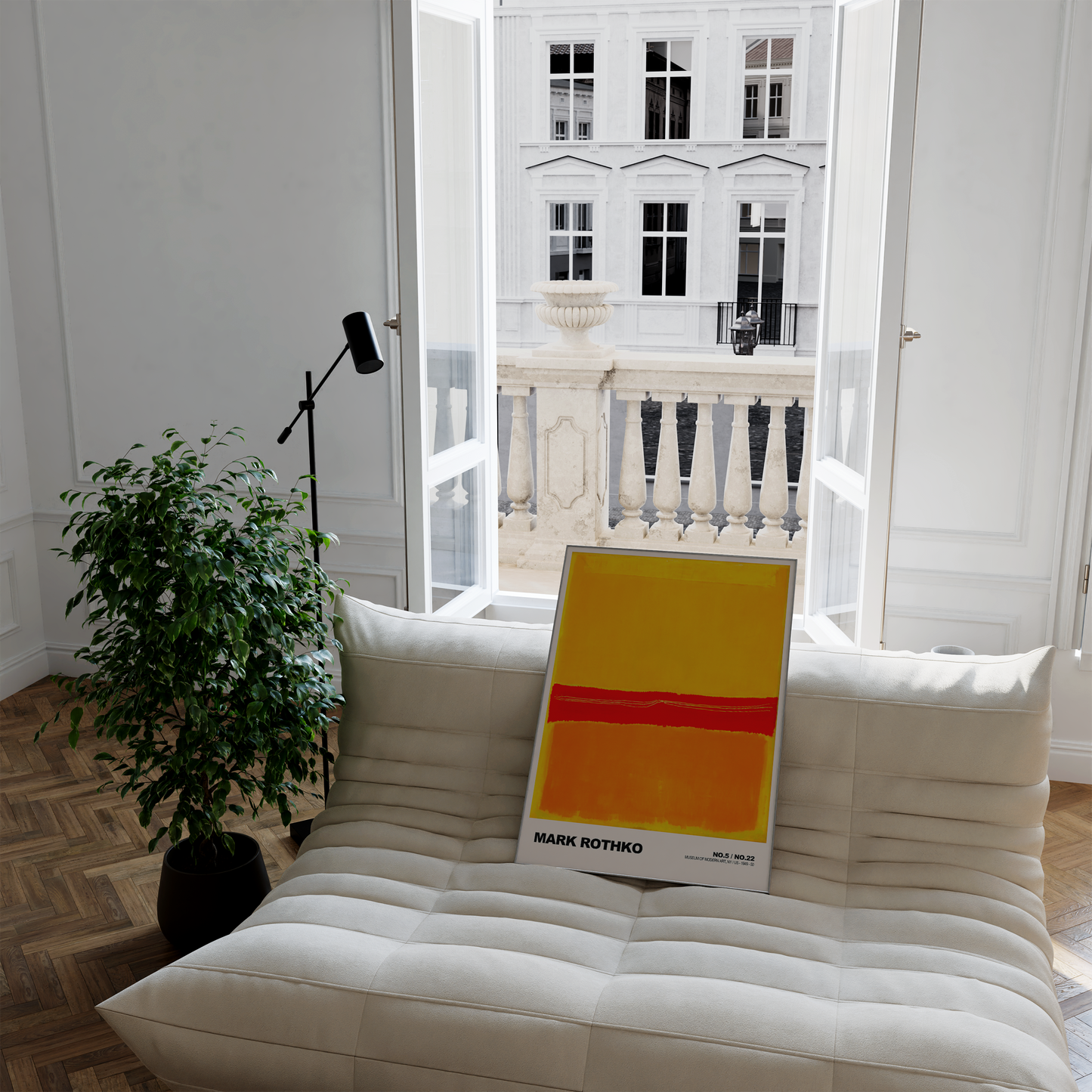 Poster Mark Rothko · No.5 / No.22 · Abstrakter Expressionismus, Farbfeld · Print ohne Rahmen