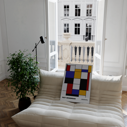 Poster Piet Mondrian · Composition A · Abstrakte Kunst im De Stijl Stil · Print ohne Rahmen
