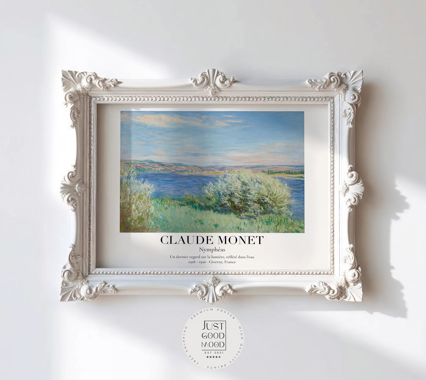 Claude Monet Poster · Nymphéas 1918–1926 · Seerosen-Serie · Deko print ohne Rahmen