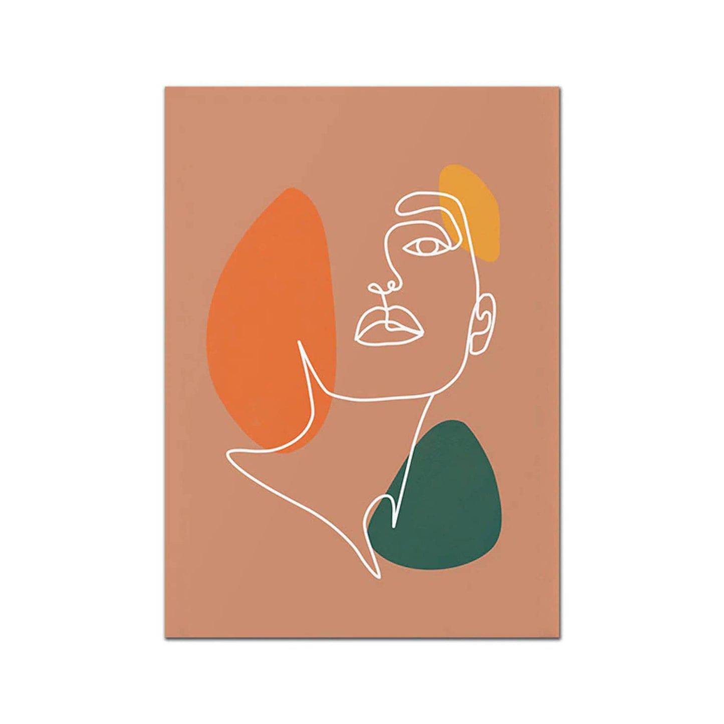 Poster Boho Abstrakt Terrakotta Senf Sonne | Bilder Wohnzimmer | Wandbilder Schlafzimmer | Deko Print ohne Rahmen | Bilder Set Kunstdruck