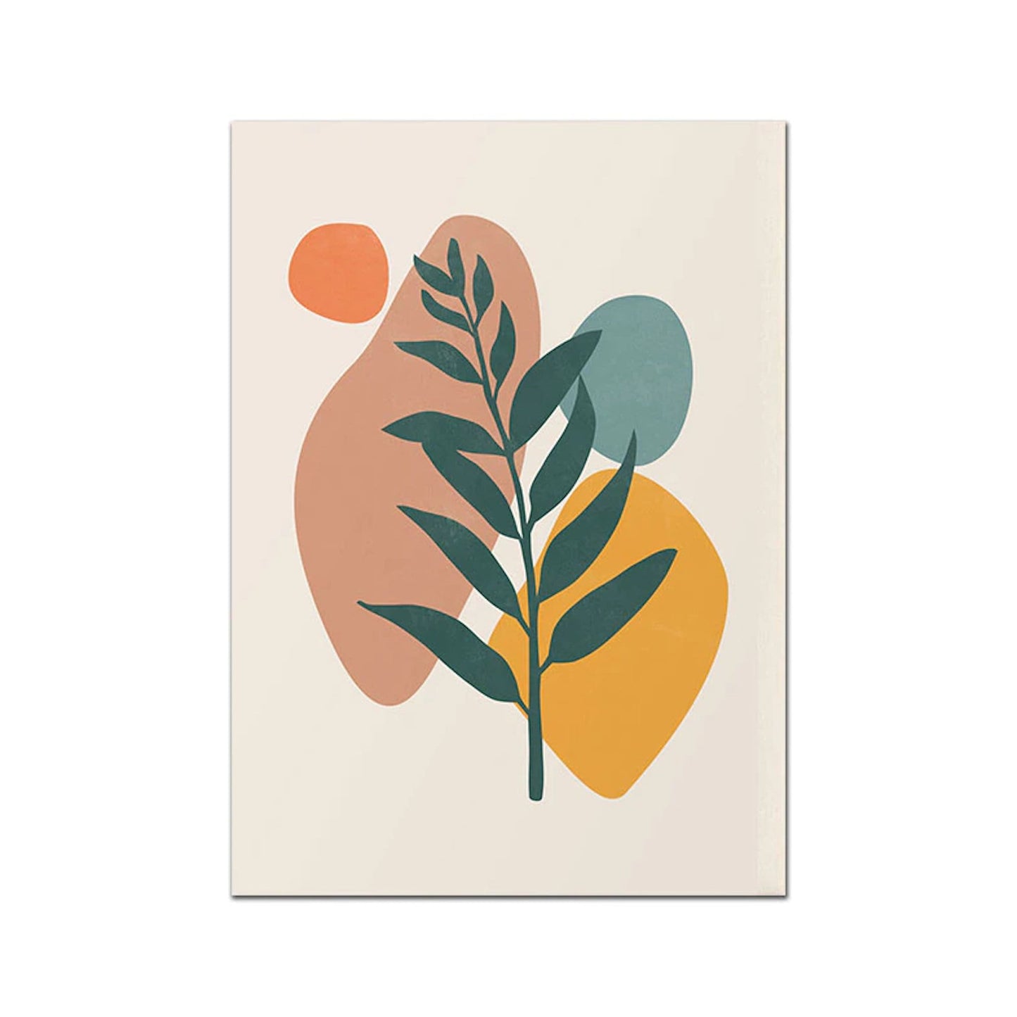 Poster Boho Abstrakt Terrakotta Senf Sonne | Bilder Wohnzimmer | Wandbilder Schlafzimmer | Deko Print ohne Rahmen | Bilder Set Kunstdruck