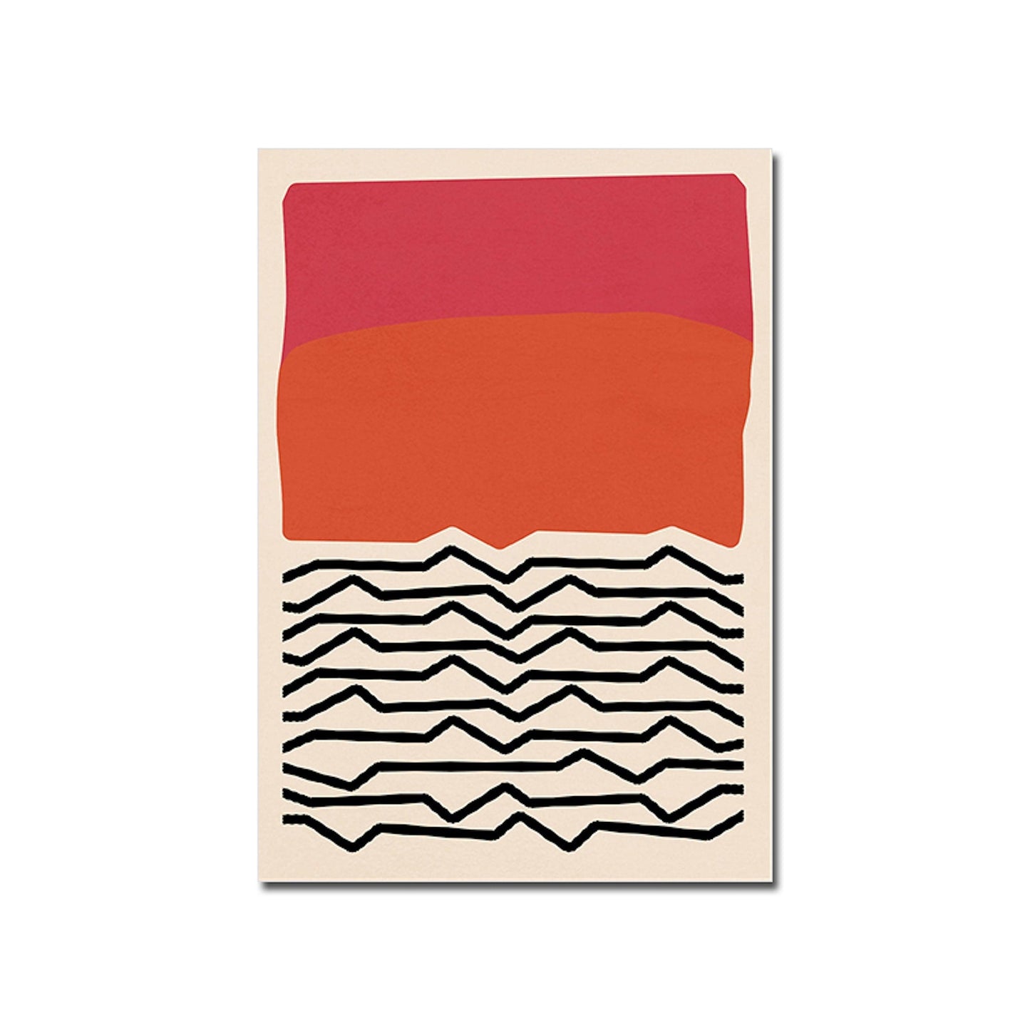 Poster Linien Abstrakt Formen | Bilder Wohnzimmer | Wandbilder Schlafzimmer | Deko Print ohne Rahmen | Bilder Set Kunstdruck