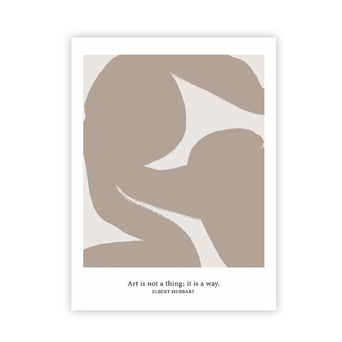 Poster Abstrakt Dezente Linien und Formen als Deko Print ohne Rahmen