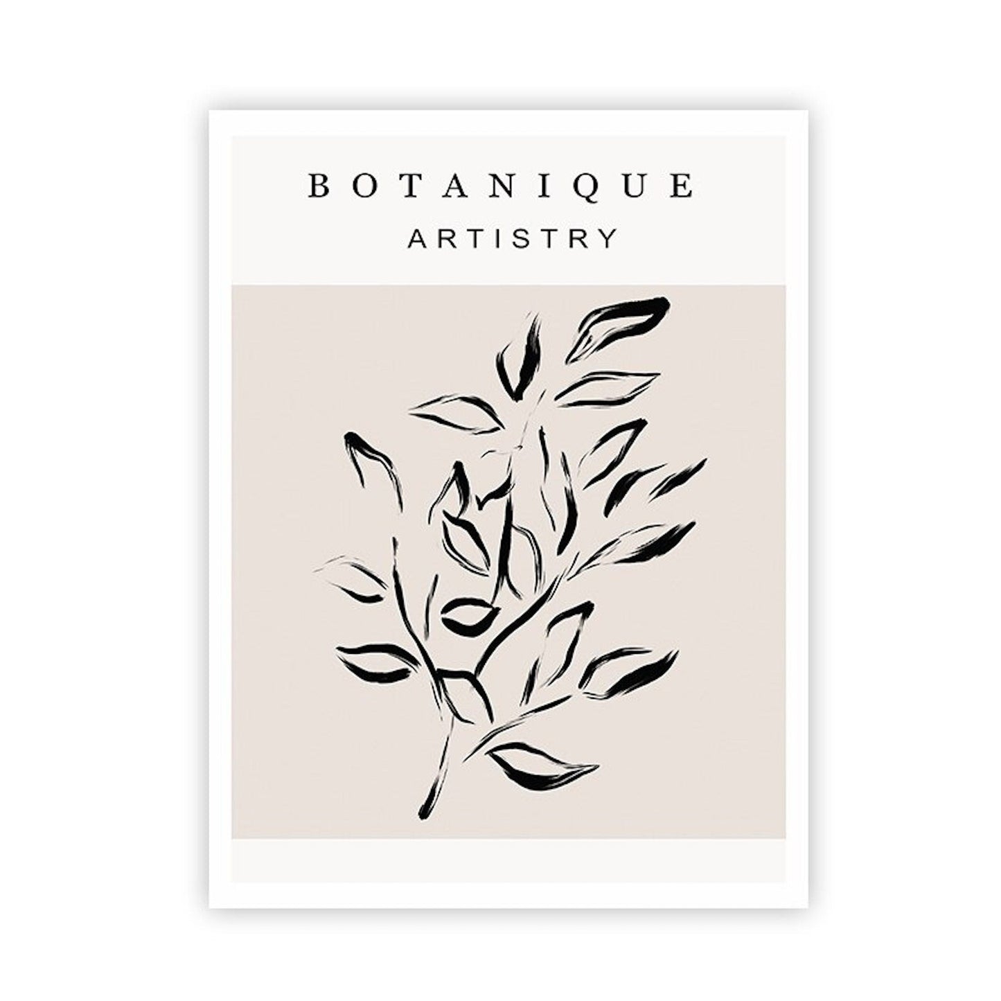 Poster Abstrakt Dezente Linien und Formen als Deko Print ohne Rahmen