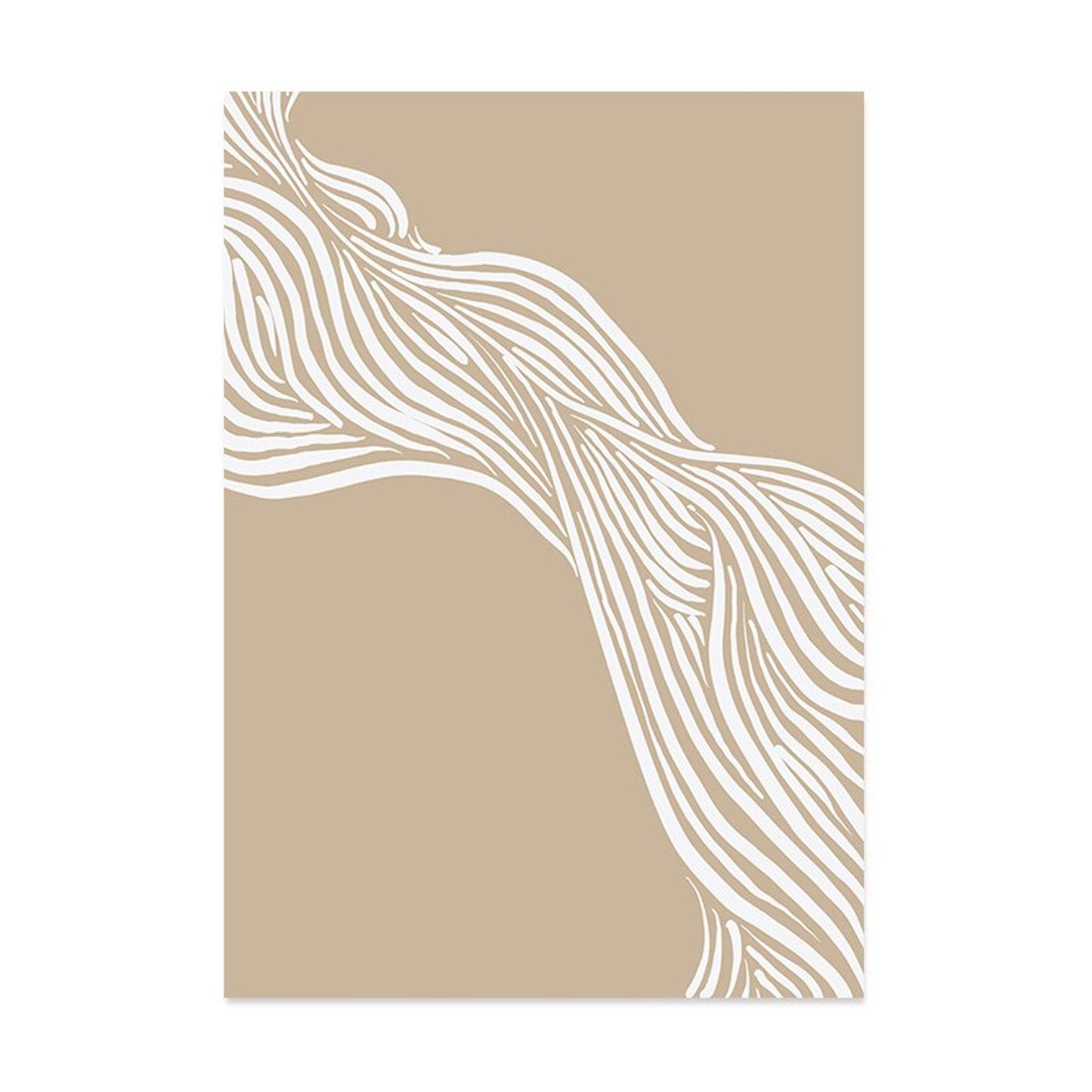 Poster Boho Abstrakte Linien und Frauen Kurven Körper Formen als Print ohne Rahmen