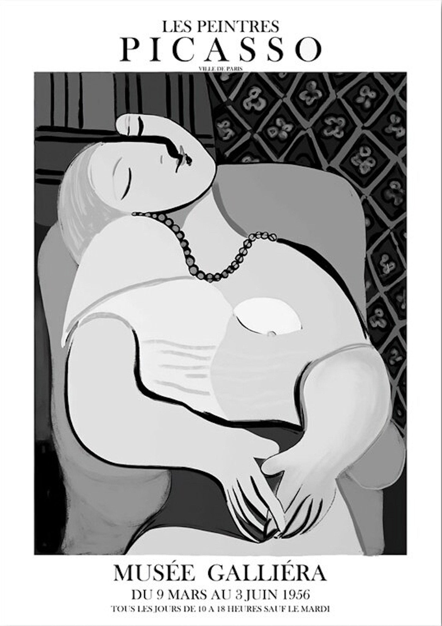 Poster Picasso Abstrakte Kunst als Deko Print ohne Rahmen