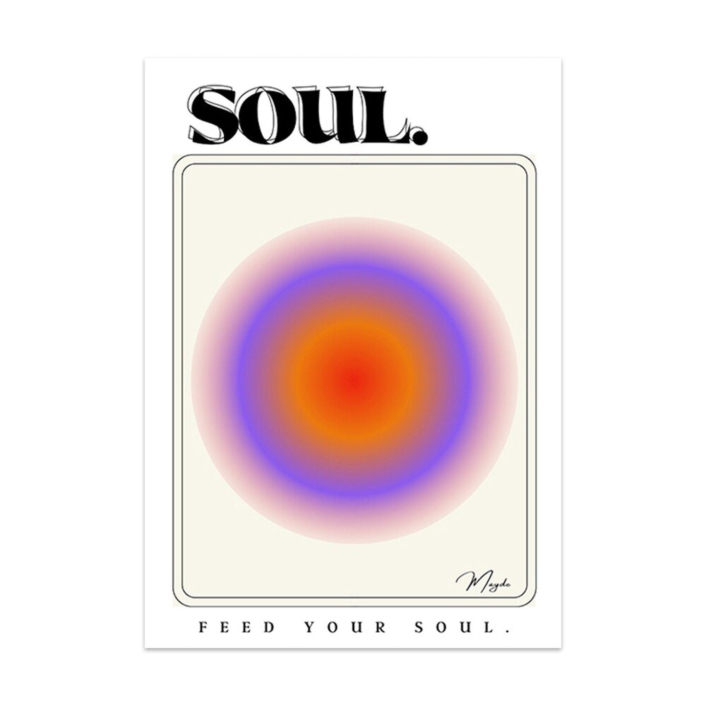 Poster Engelszahlen, Positive Aura Energiegeber  als Deko Print ohne Rahmen