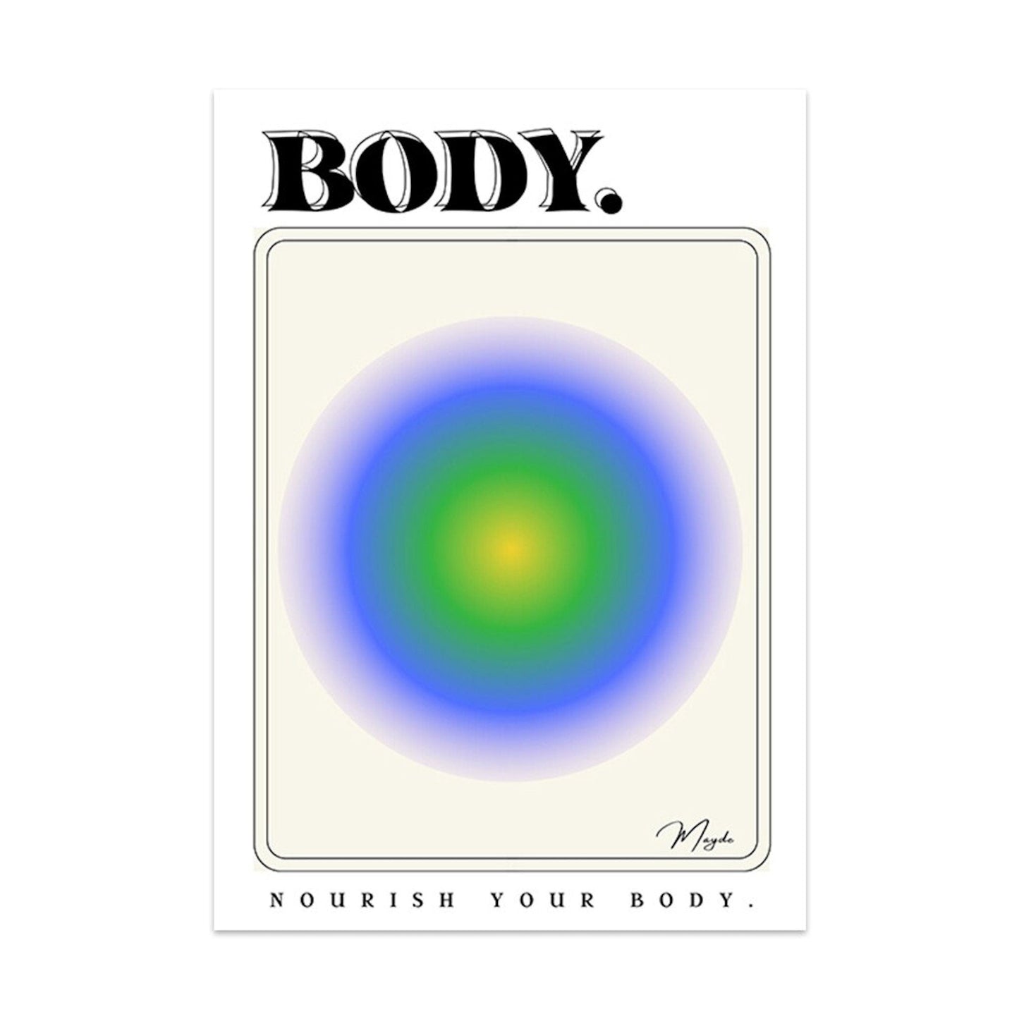 Poster Engelszahlen, Positive Aura Energiegeber  als Deko Print ohne Rahmen