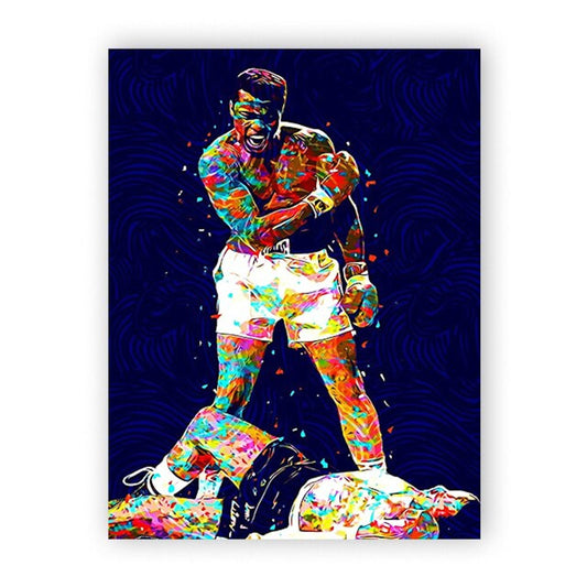 Poster Boxer Muhammad Ali Größter aller Zeiten in verschiedenen Farben als Deko Print ohne Rahmen