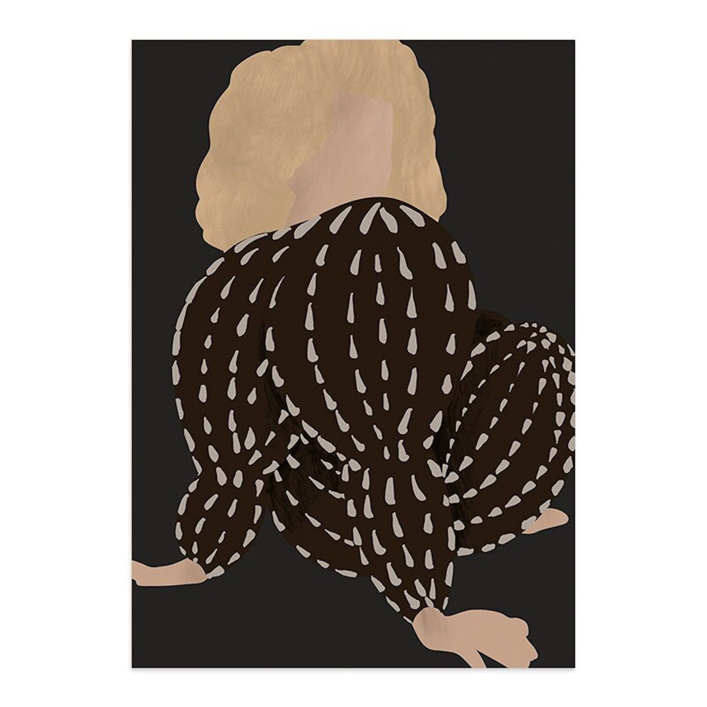 Poster Boho Abstrakte Linien und Frauen Kurven Körper Formen als Print ohne Rahmen