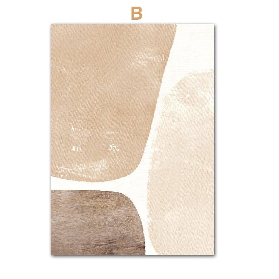 Poster Yoga Abstrakt sitzende Frau und Posen als Deko Print ohne Rahmen