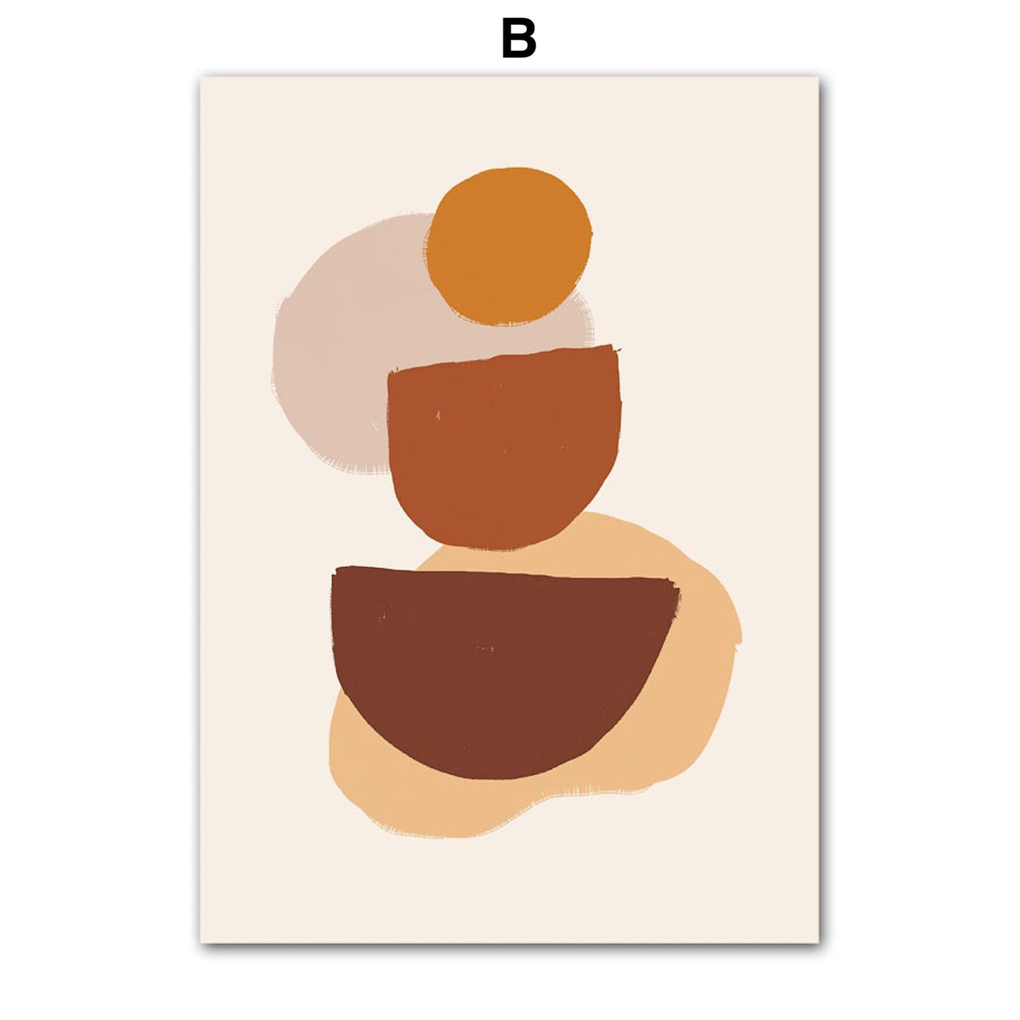 Poster Boho Abstrakt Boho I Berge Sonne | Bilder Wohnzimmer | Wandbilder Schlafzimmer | Deko Print ohne Rahmen | Bilder Set Kunstdruck