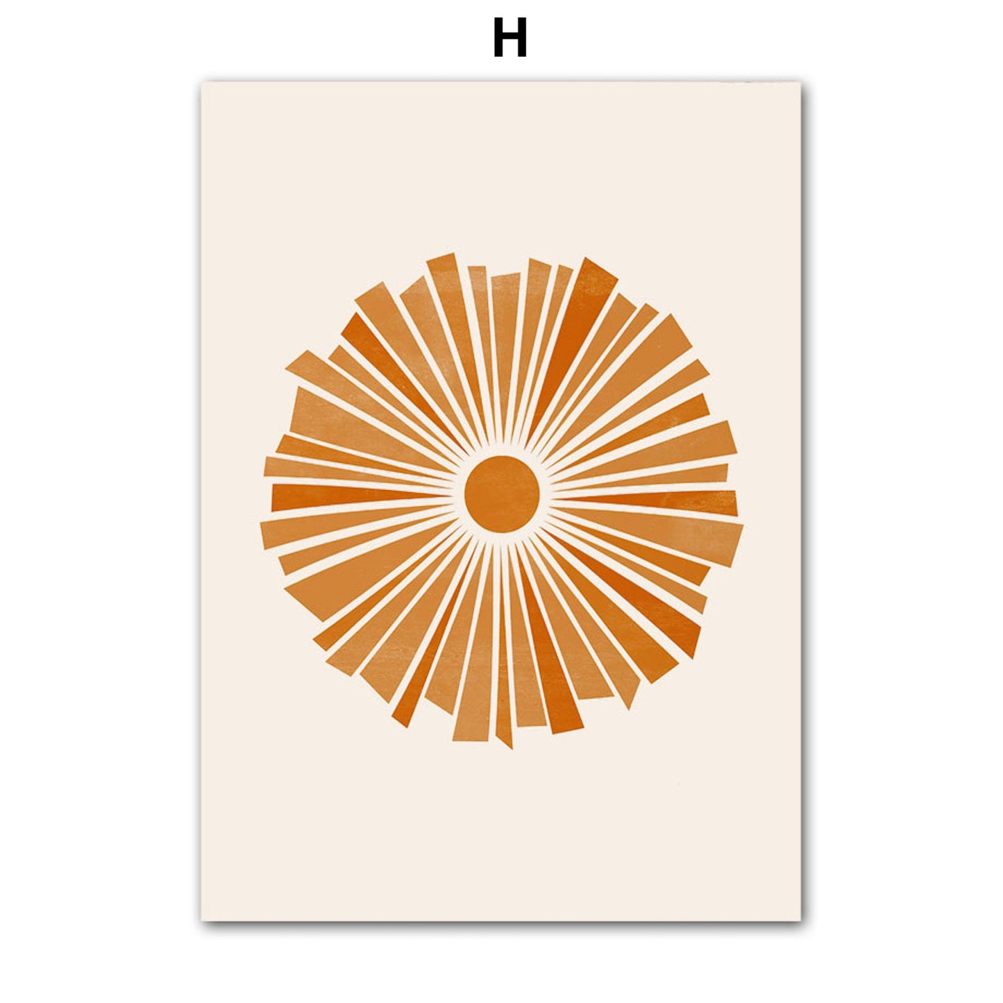 Poster Boho Abstrakt Boho I Berge Sonne | Bilder Wohnzimmer | Wandbilder Schlafzimmer | Deko Print ohne Rahmen | Bilder Set Kunstdruck