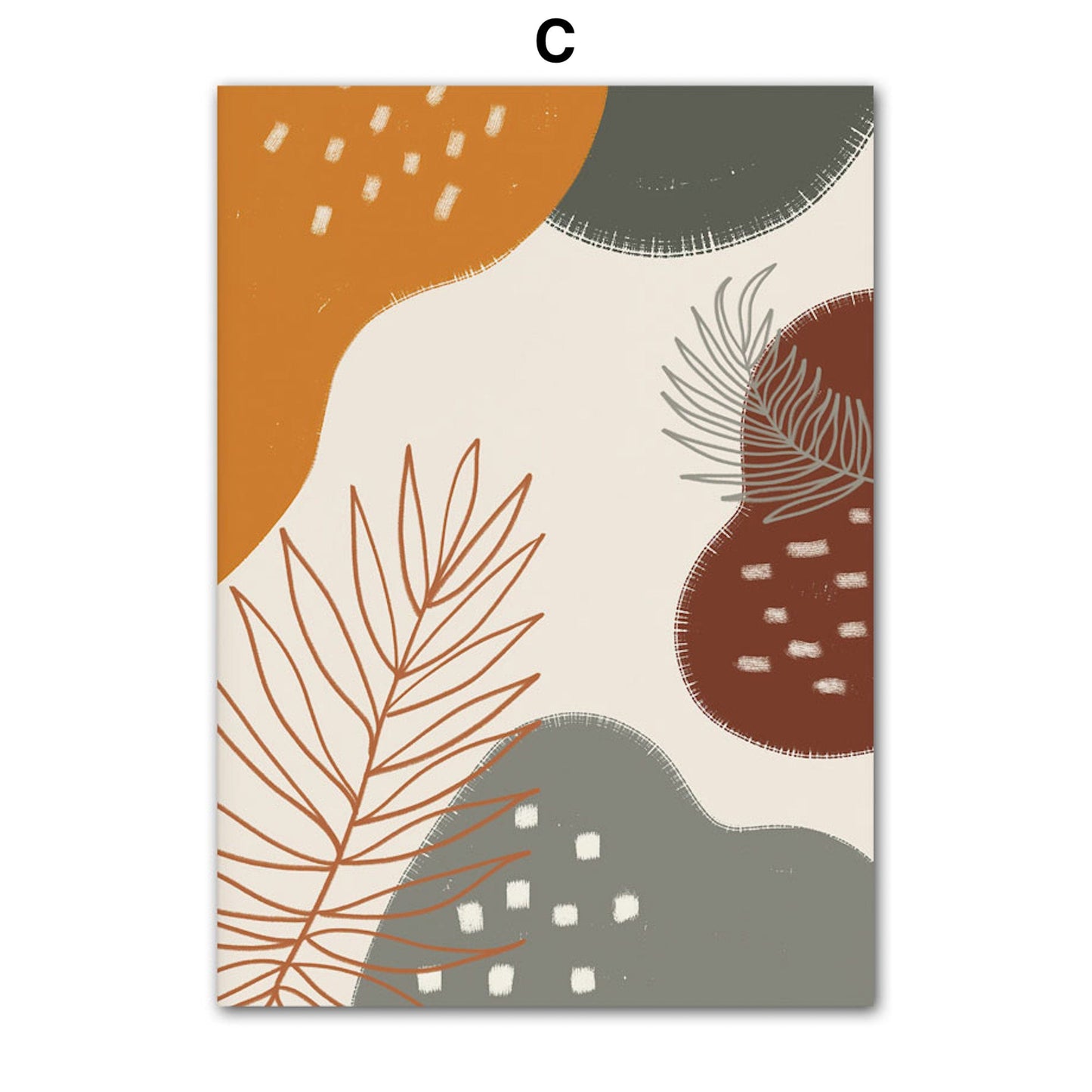 Poster Boho Abstrakt Boho I Berge Sonne | Bilder Wohnzimmer | Wandbilder Schlafzimmer | Deko Print ohne Rahmen | Bilder Set Kunstdruck