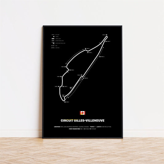 Poster Formel 1 Rennstrecken I Deko Print ohne Rahmen