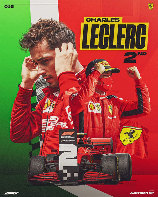 Poster Formel 1 Rennfahrer Rennwagen I Deko Print ohne Rahmen