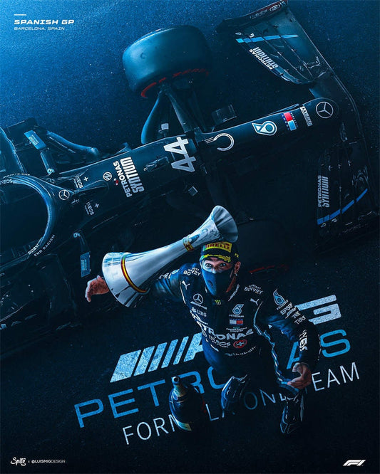 Poster Formel 1 Rennfahrer Rennwagen I Deko Print ohne Rahmen