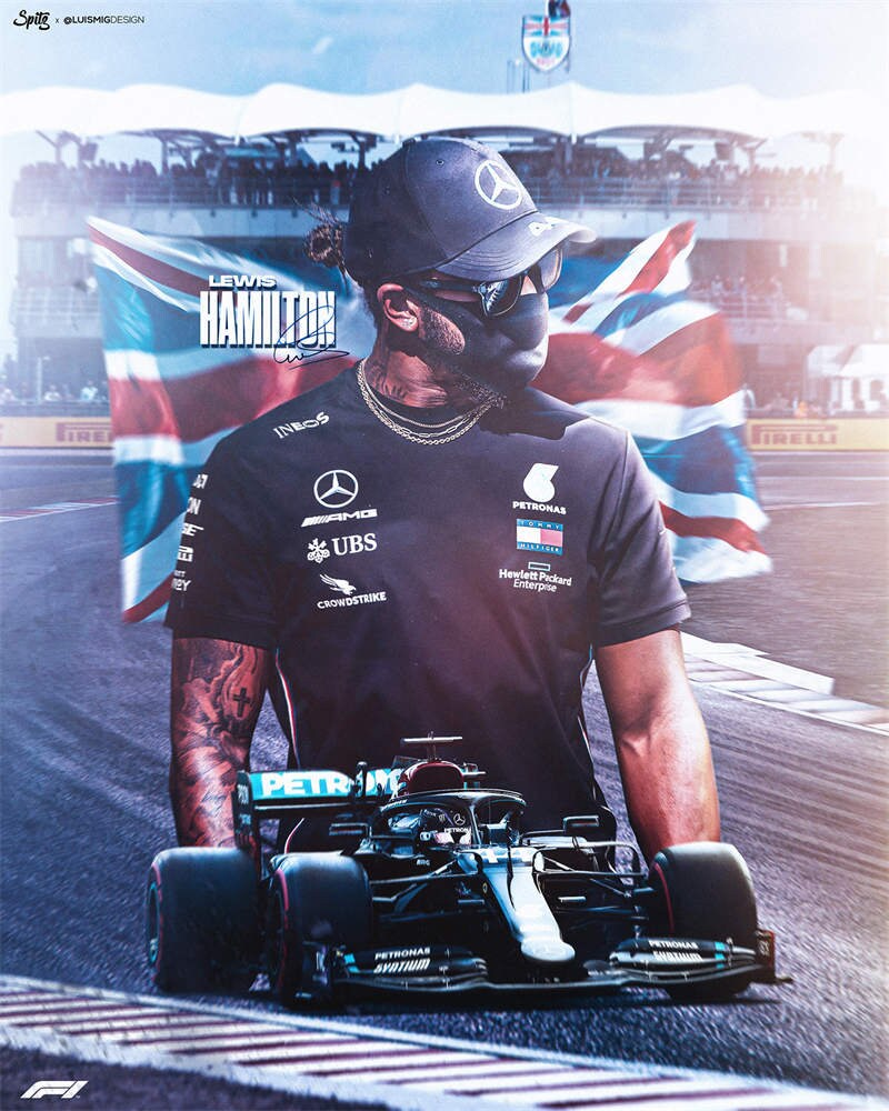 Poster Formel 1 Rennfahrer Rennwagen I Deko Print ohne Rahmen