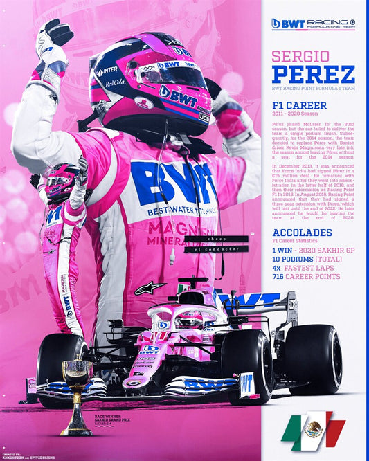 Poster Formel 1 Rennfahrer Rennwagen I Deko Print ohne Rahmen