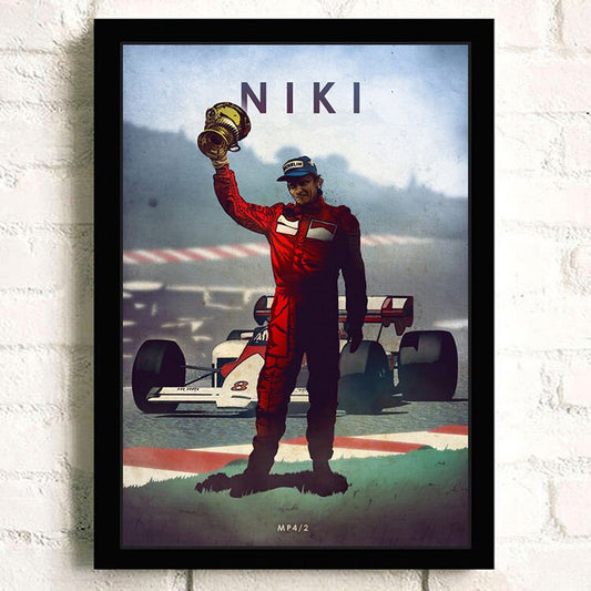 Poster Formel 1 Rennwagen Grand Prix Rennfahrer Legenden I  Deko Print ohne Rahmen
