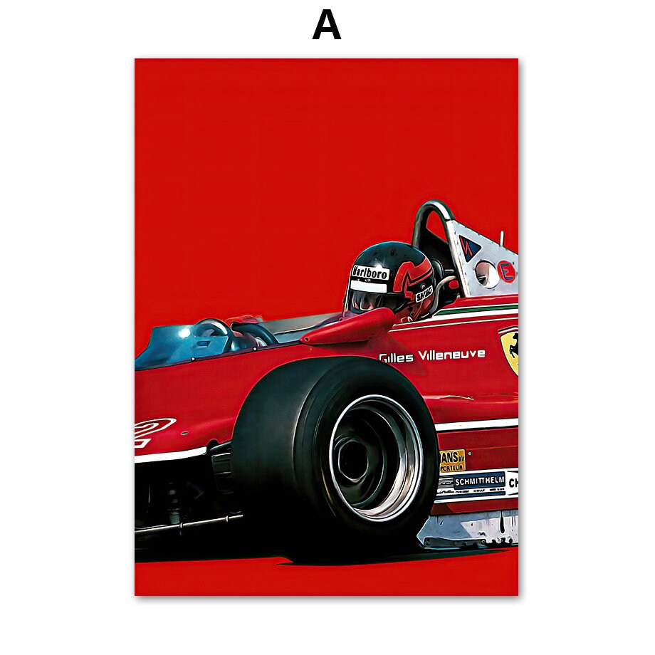Poster Formel 1 Rennwagen Rennfahrer I Deko Print ohne Rahmen