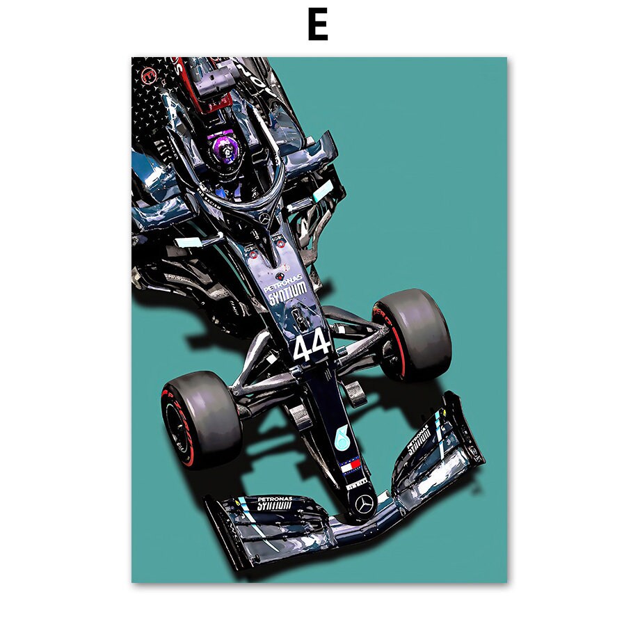 Poster Formel 1 Rennwagen Rennfahrer I Deko Print ohne Rahmen