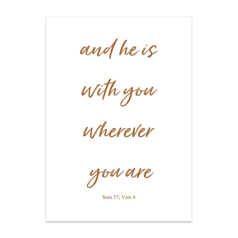 Poster Islamische Kalligraphie Boho Abstrakt I Wandbilder Wohnzimmer & Schlafzimmer I Deko Print Bilder I ohne Rahmen