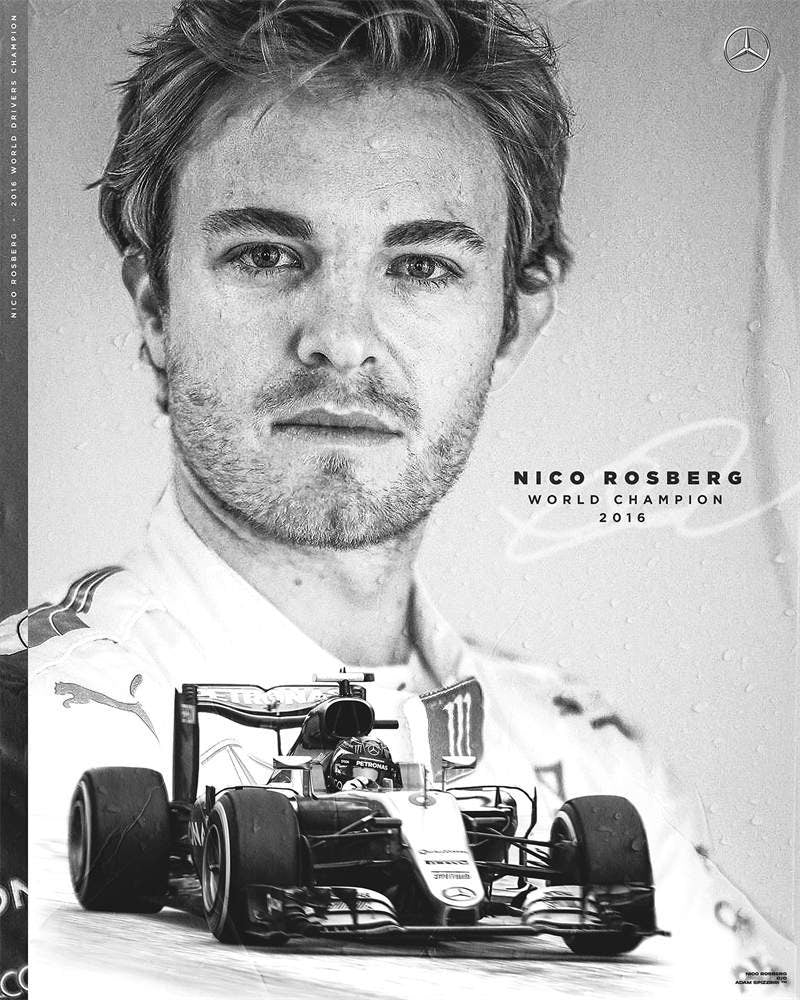 Poster Formel 1 Rennfahrer Rennwagen I Deko Print ohne Rahmen