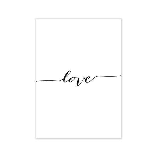 Poster Abstrakt Schwarz Beige I Inspirierende Sprüche I Wandbilder Wohnzimmer & Schlafzimmer I  Deko Print Bilder I ohne Rahmen