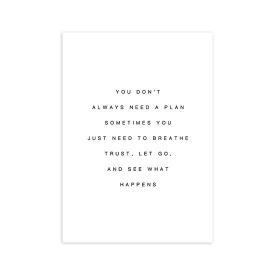 Poster Abstrakt Schwarz Beige I Inspirierende Sprüche I Wandbilder Wohnzimmer & Schlafzimmer I  Deko Print Bilder I ohne Rahmen