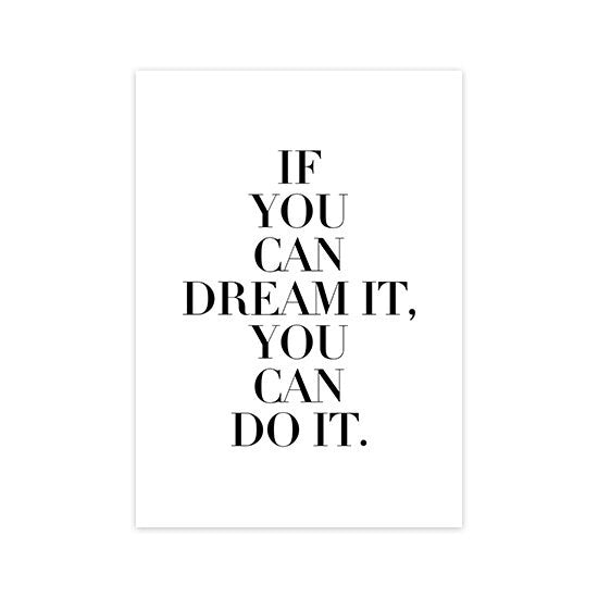 Poster Abstrakt Rosa Schwarz I Inspirierende Sprüche I Wandbilder Wohnzimmer & Schlafzimmer I  Deko Print Bilder I ohne Rahmen