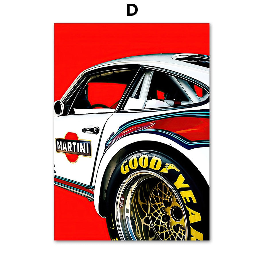 Poster Formel 1 Rennwagen Rennfahrer I Deko Print ohne Rahmen