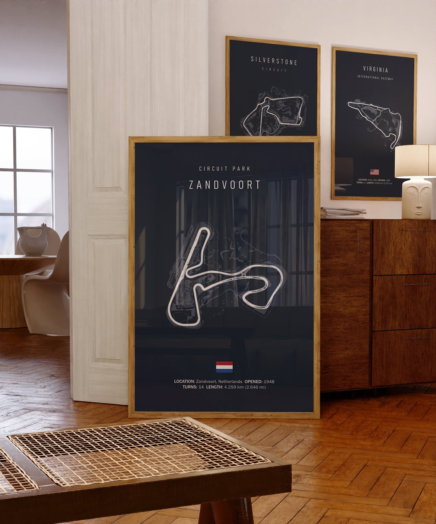 Poster FORMEL 1 RENNSTRECKEN I INDIANAPOLIS Daytona Long Beach Albert Park Interlagos Zandvoort I Wand Deko I Kunstdruck ohne Rahmen
