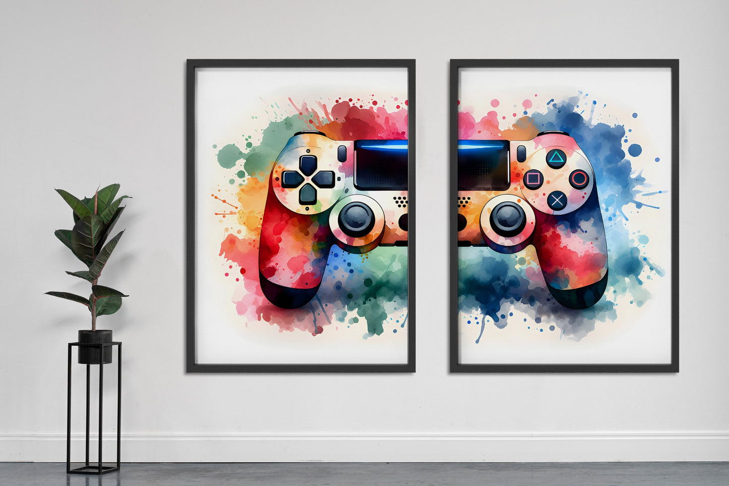 Gaming Poster 2er Set· Gaming Wandkunst · Gaming Raum Deko · Gamer Geschenk · Videospiel · Wand Deko · Esports Spiel·Deko Print· ohne Rahmen