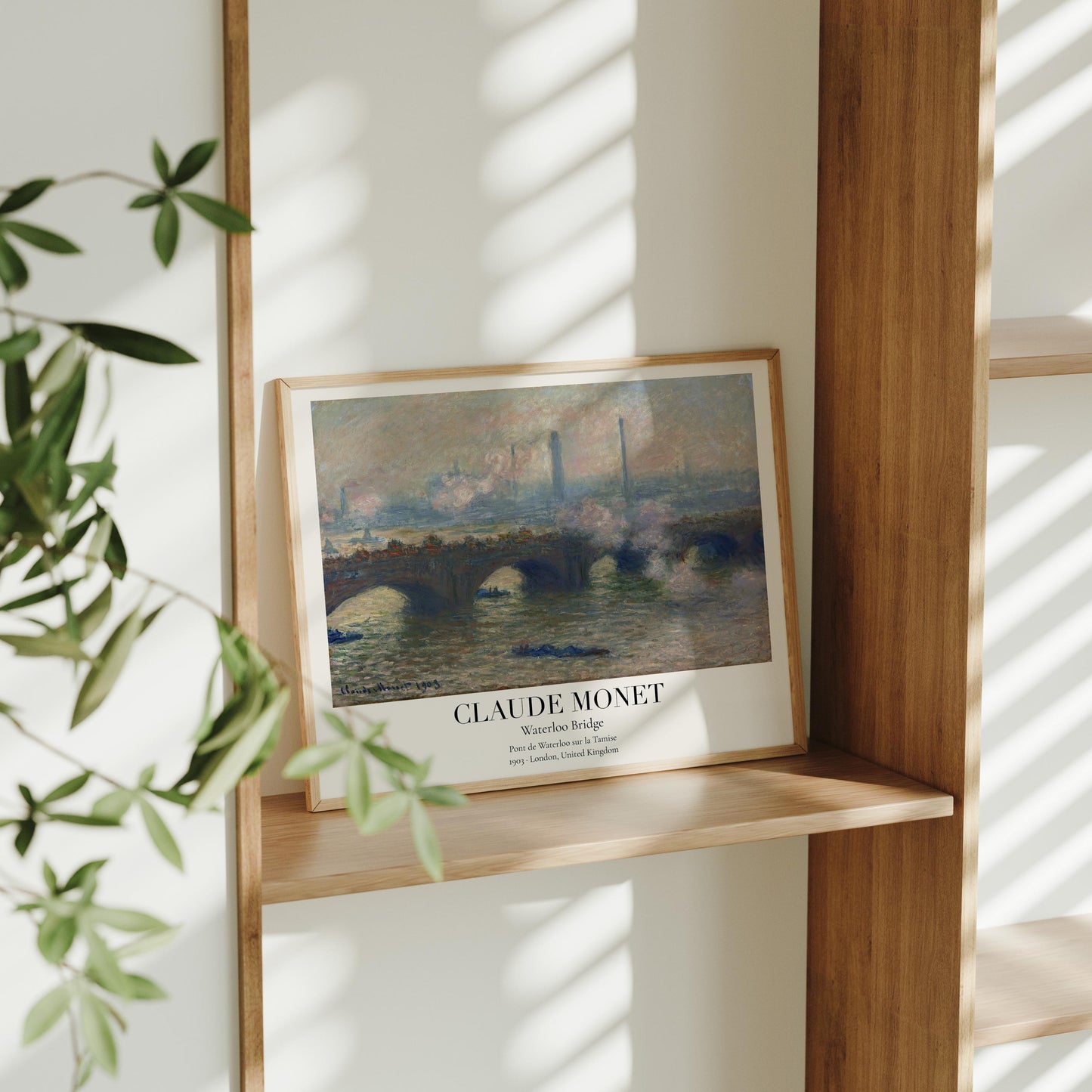 Claude Monet Poster · Waterloo Bridge London 1903 · Impressionismus Kunstdruck  · Vintage · Themse Panorama · Vintage Deko ohne Rahmen