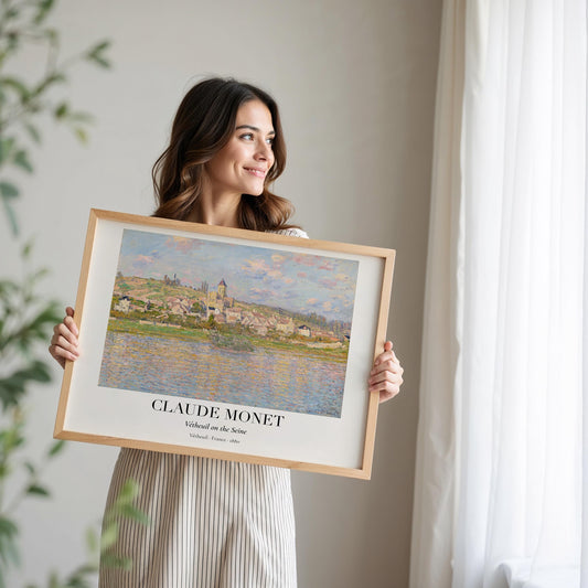 Claude Monet Poster · Antibes Frankreich 1888 · Mittelmeer Küste Kunst · Impressionismus Kunstdruck · Landschaft · Dekoprint ohne Rahmen