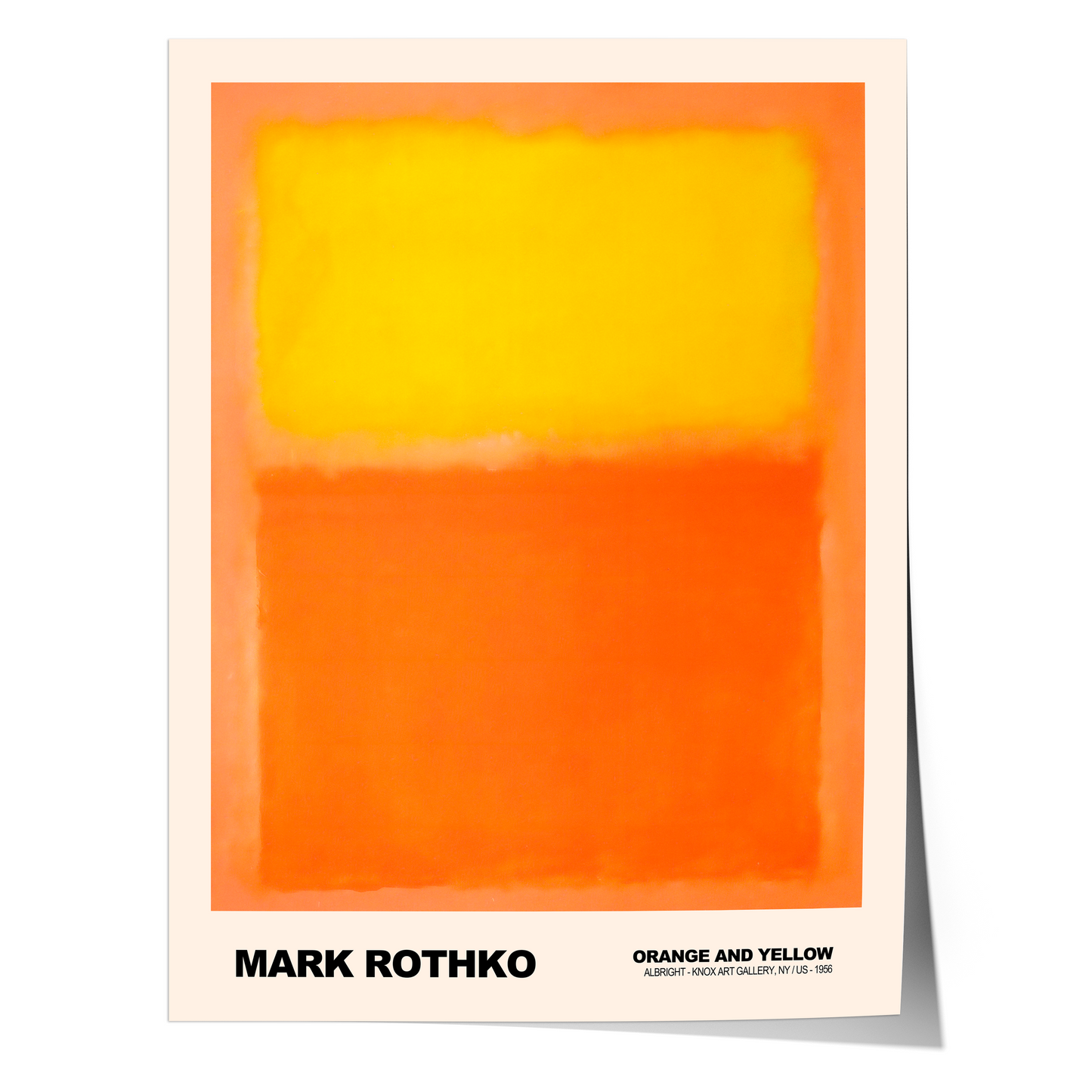 Poster Mark Rothko · Orange and Yellow · Abstrakter Expressionismus, Farbfeld · Print ohne Rahmen