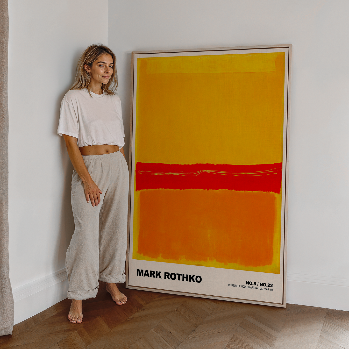 Poster Mark Rothko · No.5 / No.22 · Abstrakter Expressionismus, Farbfeld · Print ohne Rahmen